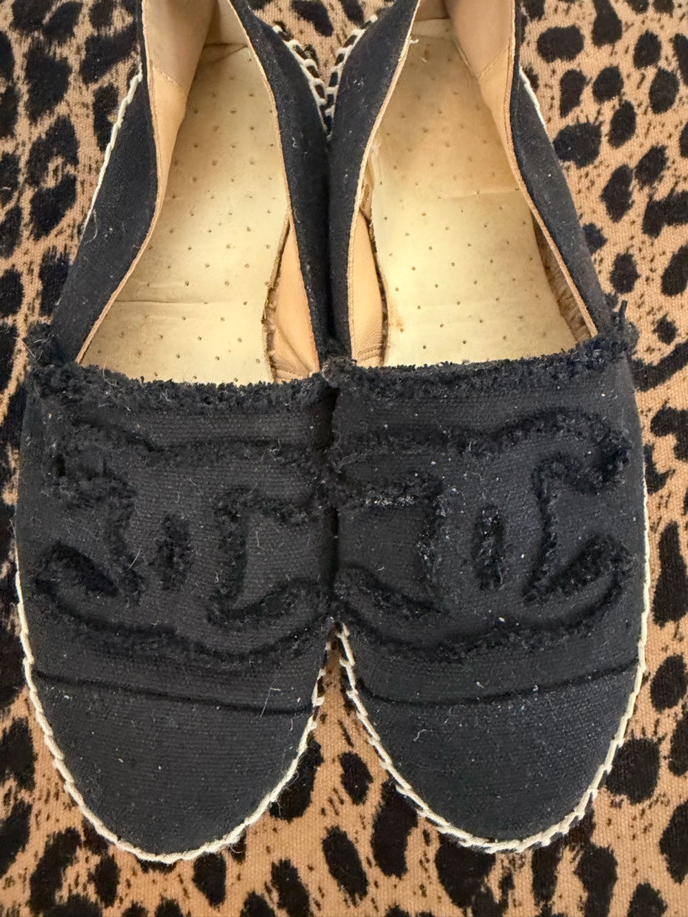 Black Women's Espadrille Slip-On Loafers